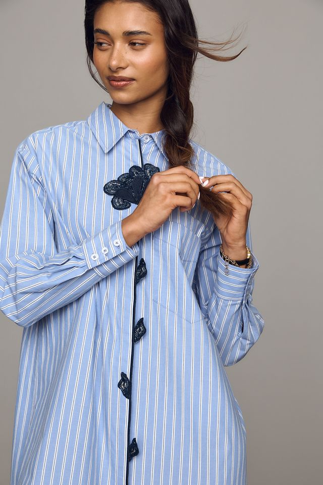 Maeve Soren Long-Sleeve Midi Shirtdress #2
