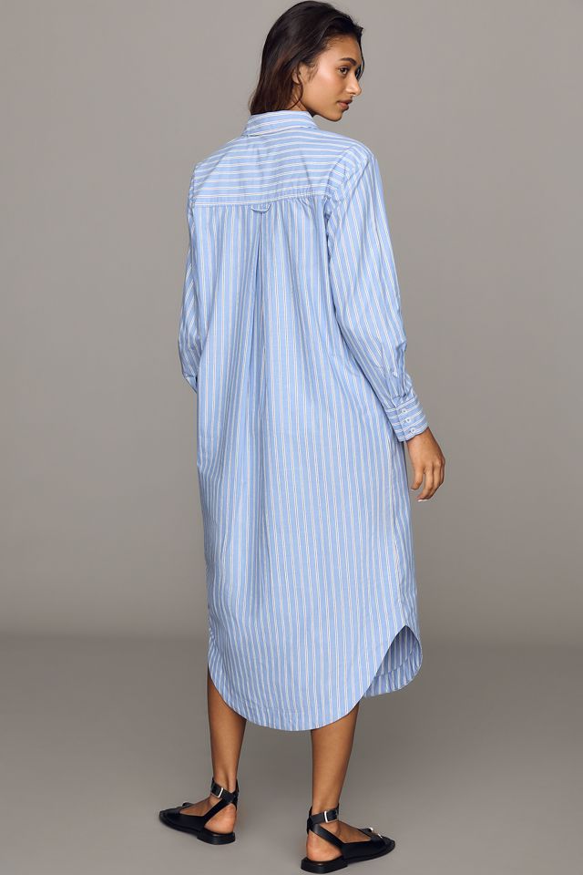 Maeve Soren Long-Sleeve Midi Shirtdress #3