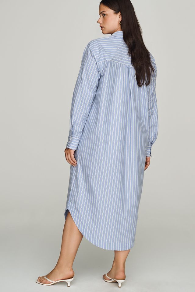 Maeve Soren Long-Sleeve Midi Shirtdress #7