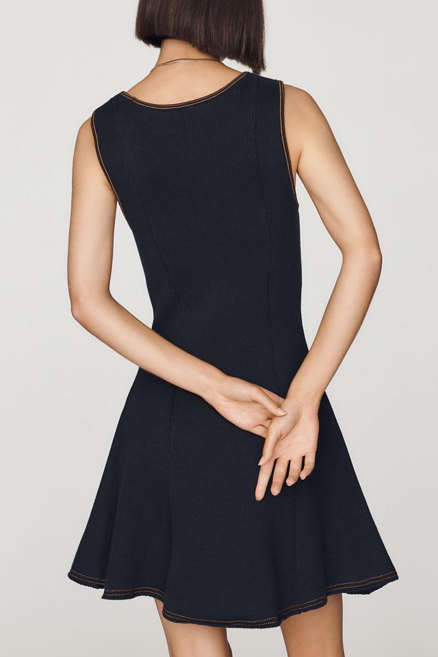 By Anthropologie Square-Neck Mini Sweater Dress #2