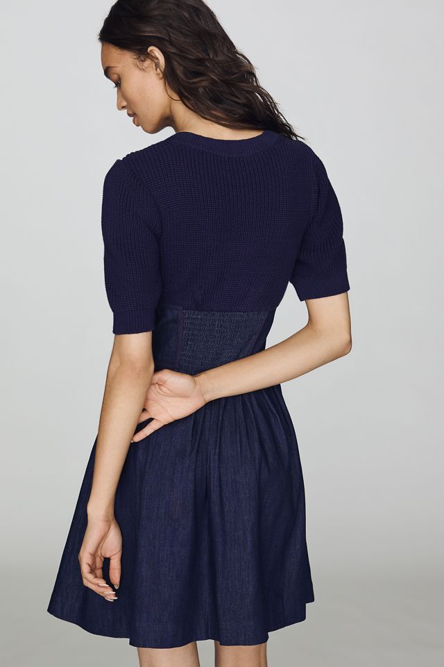 By Anthropologie Den 100% Cotton Sweater Mini Dress #1