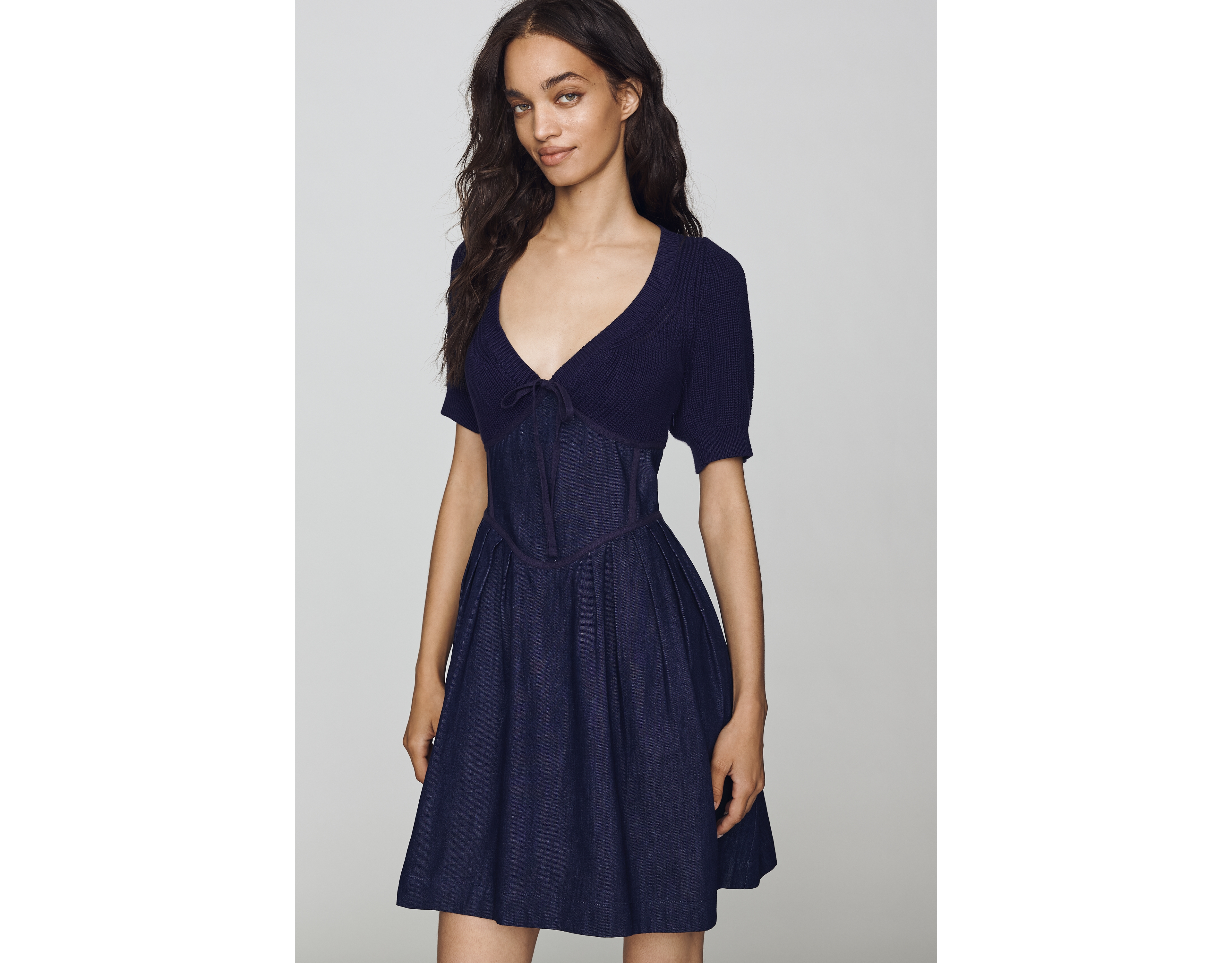 By Anthropologie Den 100% Cotton Sweater Mini Dress