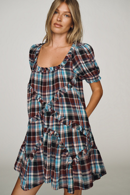 Pilcro Cotton Textured Mini Dress