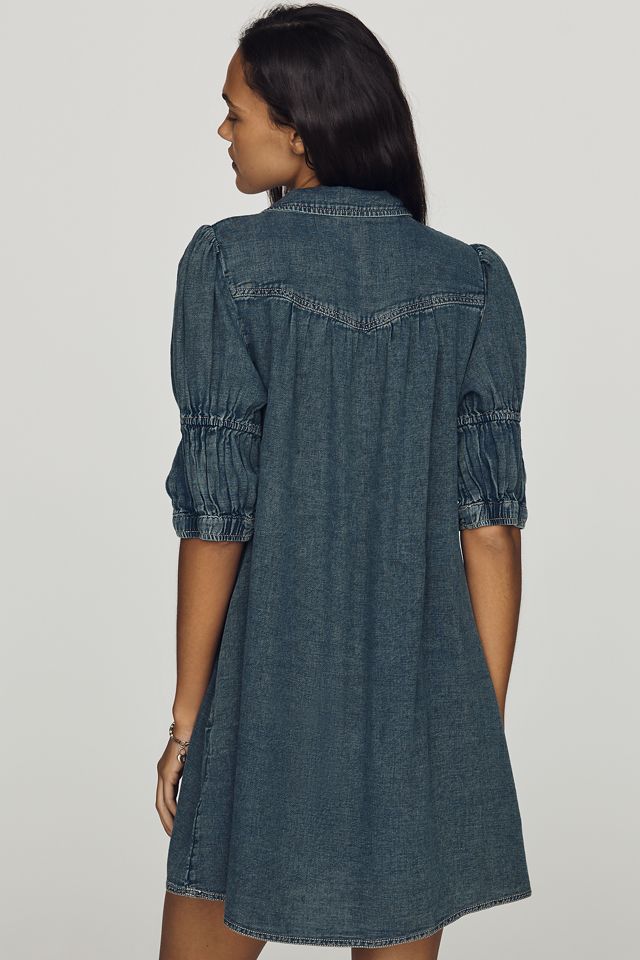 Pilcro Tallulah Cotton Puff Sleeve Mini Dress #2