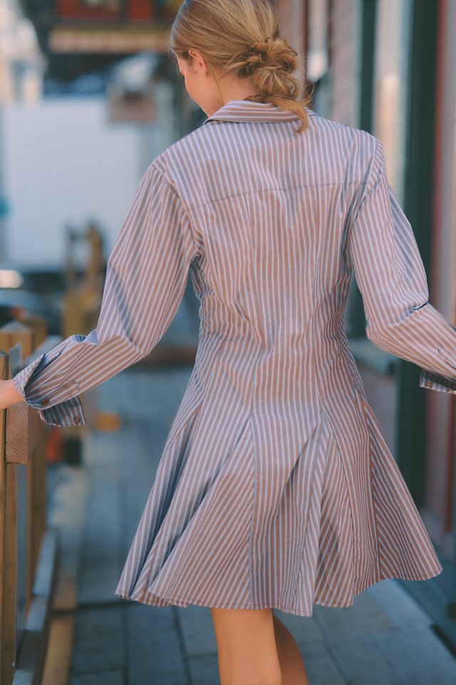 Maeve Godet Mini Shirtdress #3
