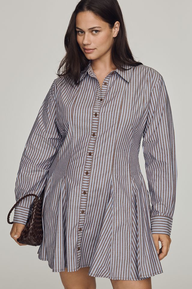 Maeve Godet Mini Shirtdress #4