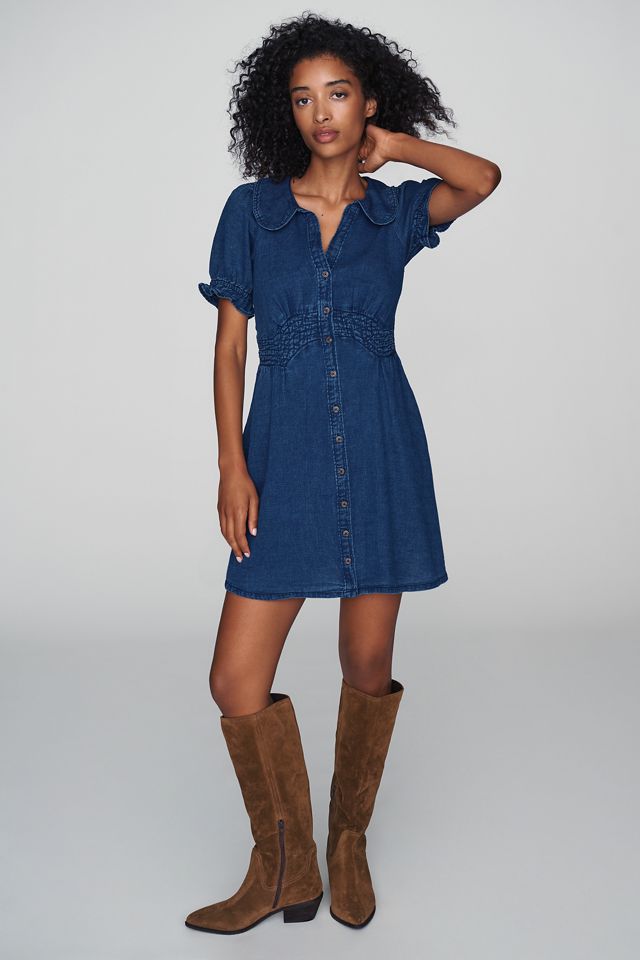 Pilcro Keira 100% Cotton Denim Mini Dress #2