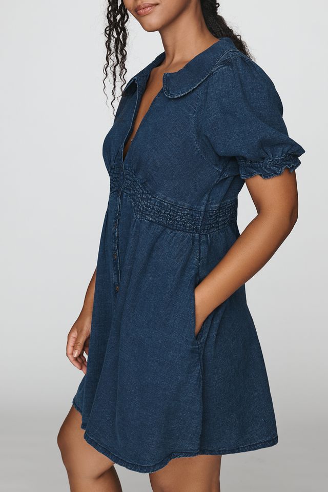 Pilcro Keira 100% Cotton Denim Mini Dress #5
