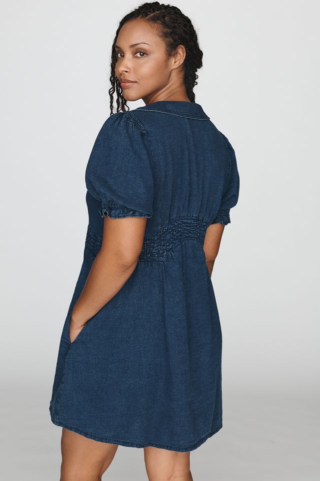 Pilcro Keira 100% Cotton Denim Mini Dress #6