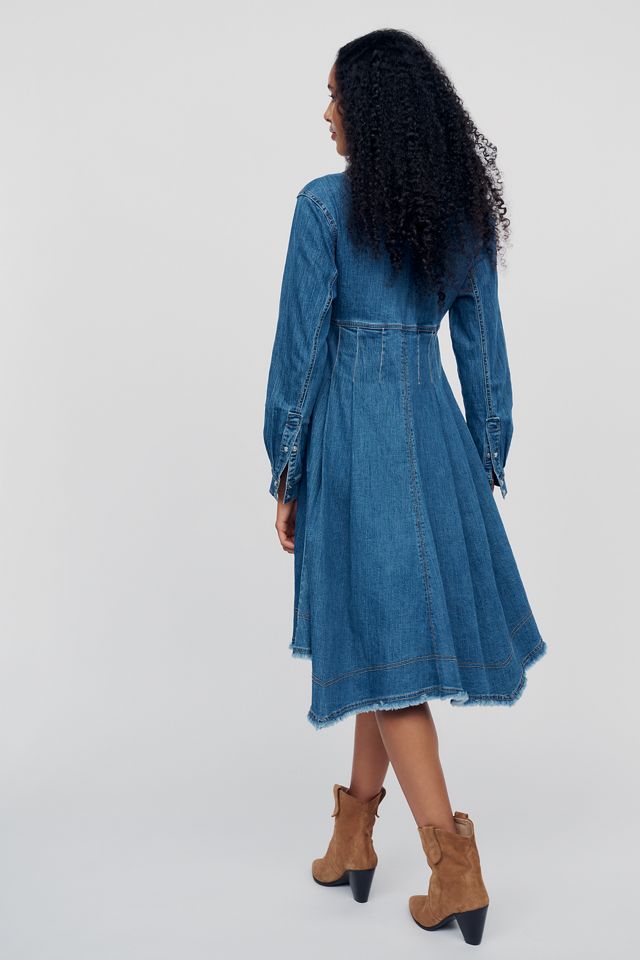Pilcro Denim Waisted Midi Shirtdress #2