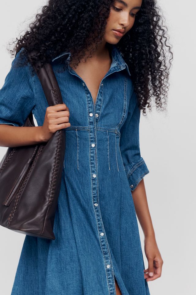 Pilcro Denim Waisted Midi Shirtdress #3