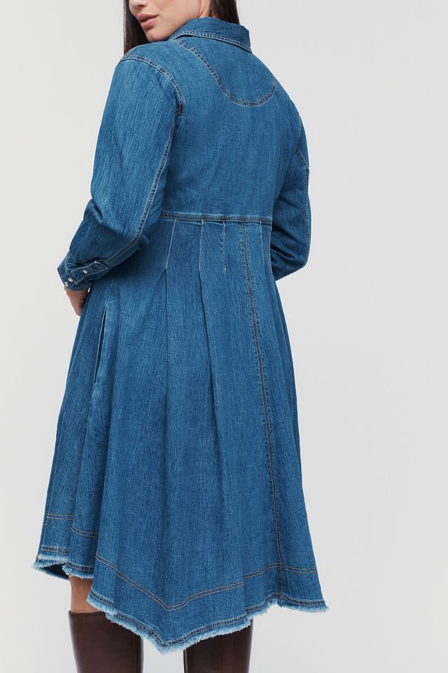 Pilcro Denim Waisted Midi Shirtdress #5