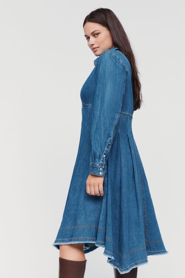Pilcro Denim Waisted Midi Shirtdress #7