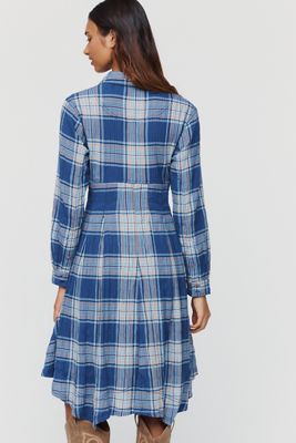 Pilcro Denim Waisted Midi Shirtdress