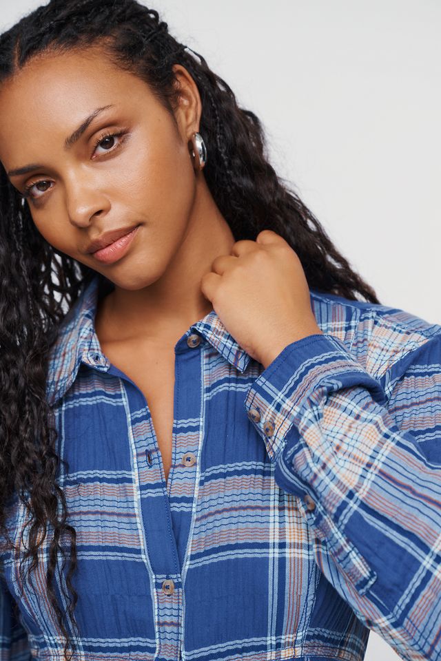 Pilcro Denim Waisted Midi Shirtdress #8