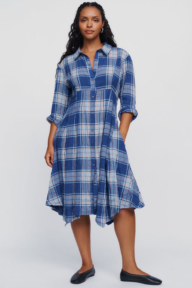 Pilcro Denim Waisted Midi Shirtdress #4