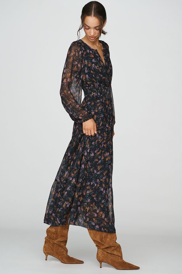 @merricksart x Anthropologie Somerset Chiffon-Maxikleid #2