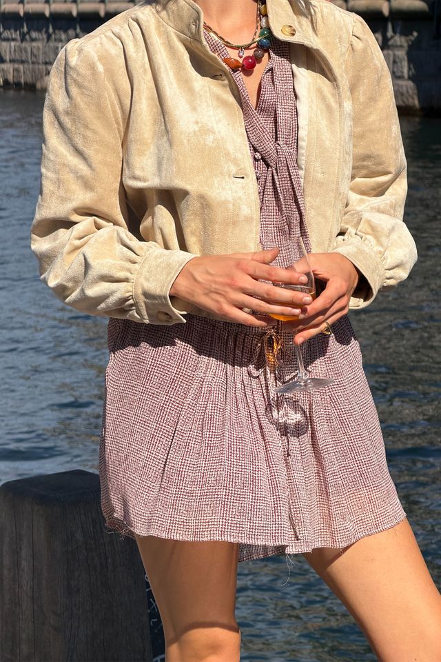 By Anthropologie Tie-Neck Mini Dress #5