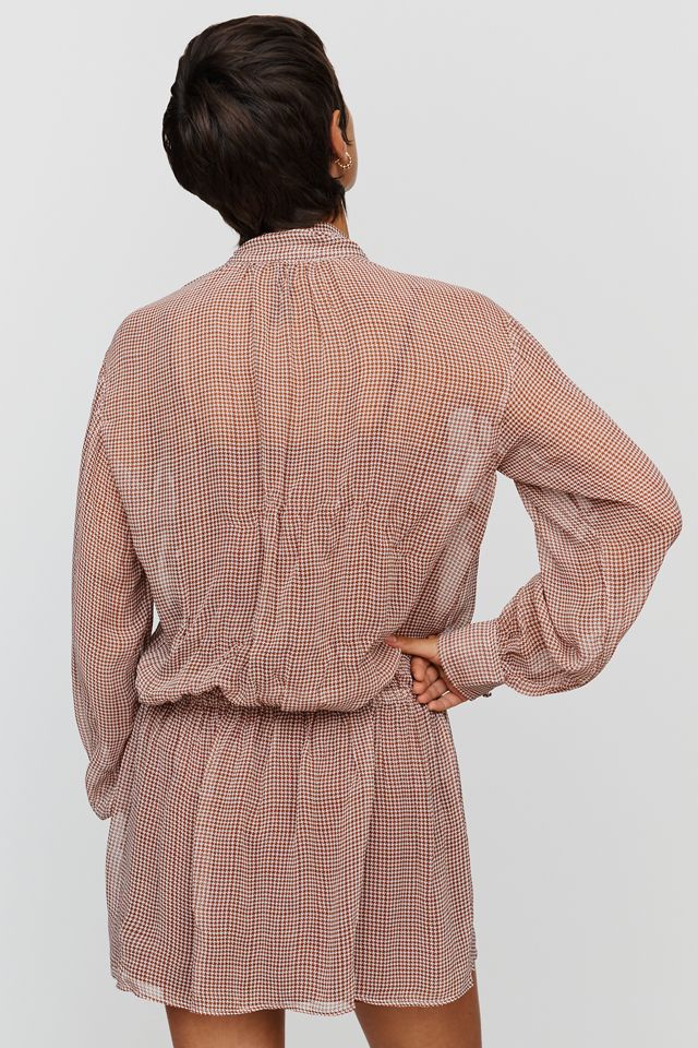 By Anthropologie Tie-Neck Mini Dress #4