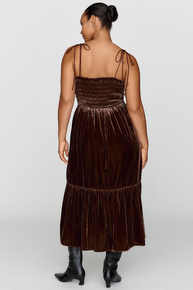 Das Peregrine Samt-Midikleid #6