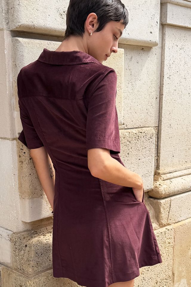 Maeve 100% Cotton Corduroy Shirtdress #2