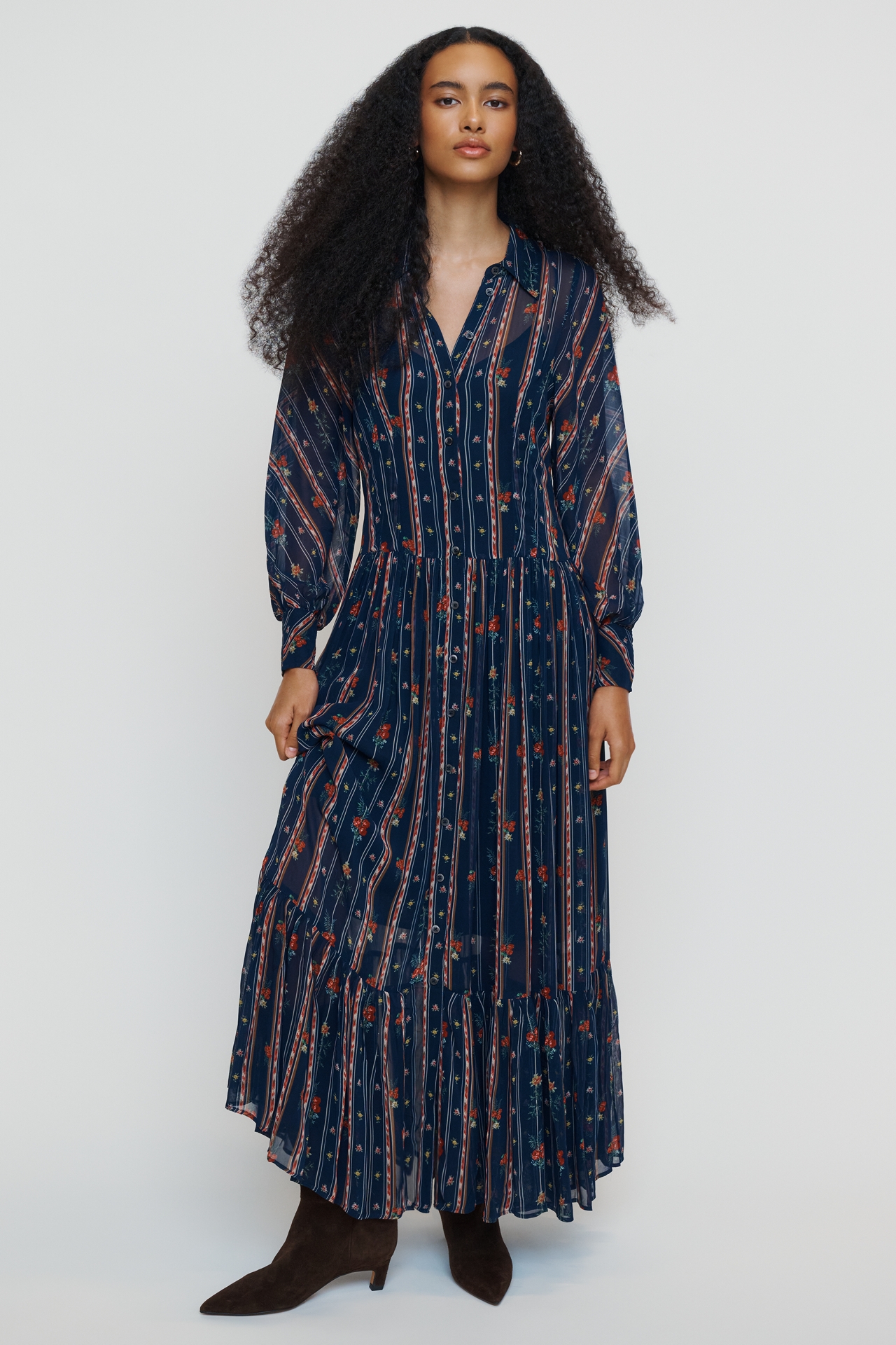 By Anthropologie Tiered Maxi Dress