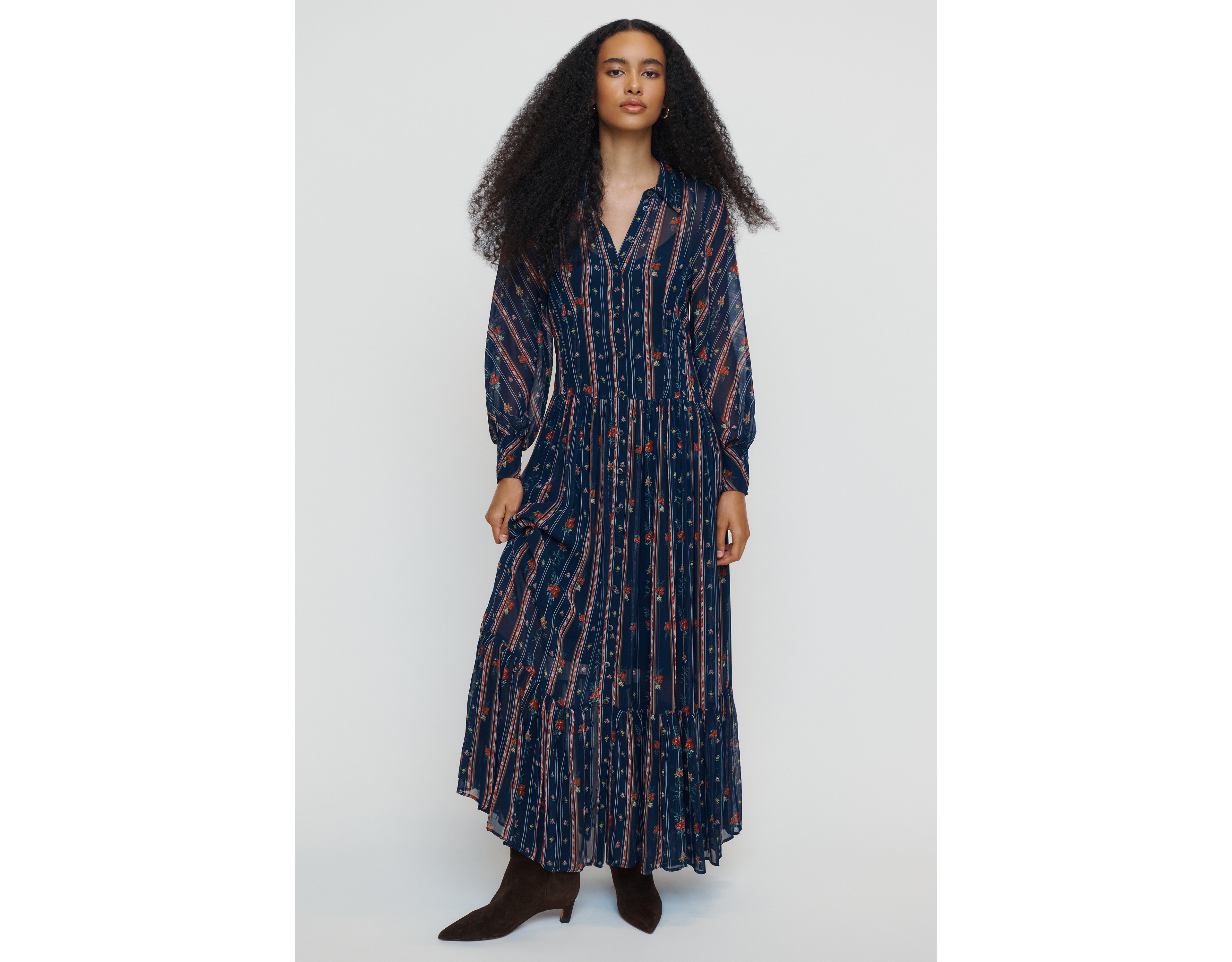 By Anthropologie Tiered Maxi Dress