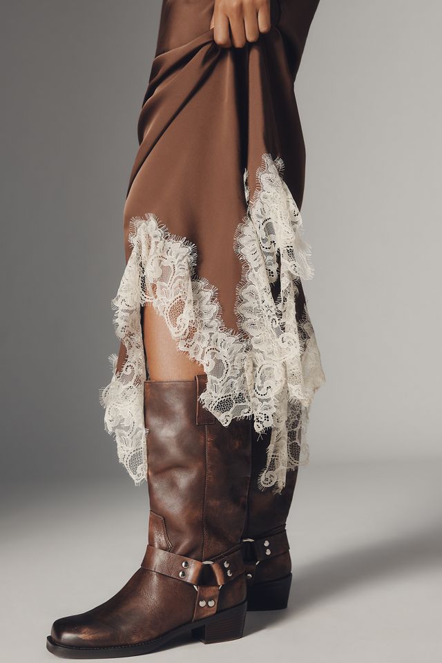 RMN Studio Satin Lace Slip Dress #4