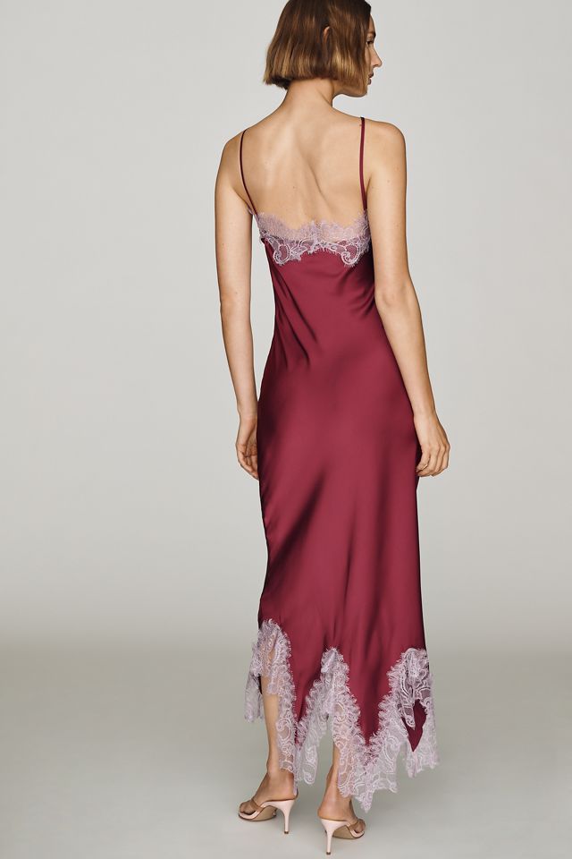 RMN Studio Satin Lace Slip Dress #3