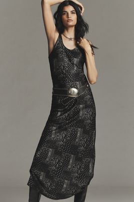 Layla Silk Tie-Dyed Maxi Dress | Anthropologie