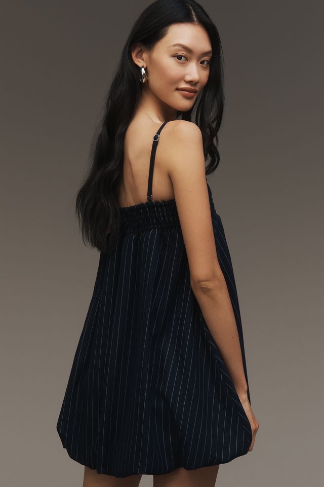 RMN Studio Pinstripe Babydoll Mini Dress #1