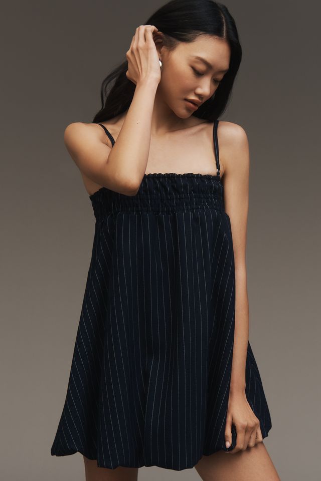 RMN Studio Pinstripe Babydoll Mini Dress #2