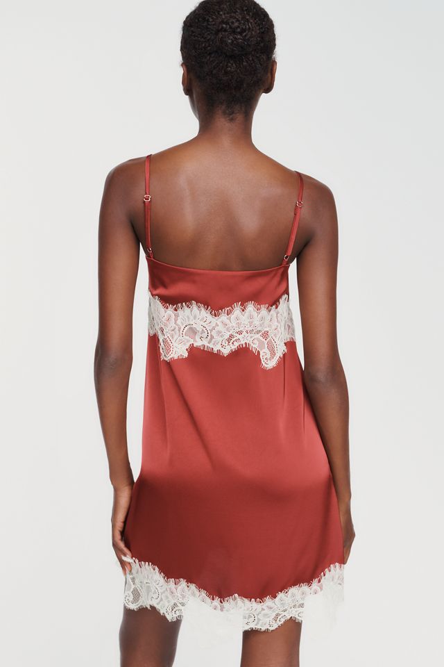 RMN Lara Lace-Trim Mini Slip Dress #3