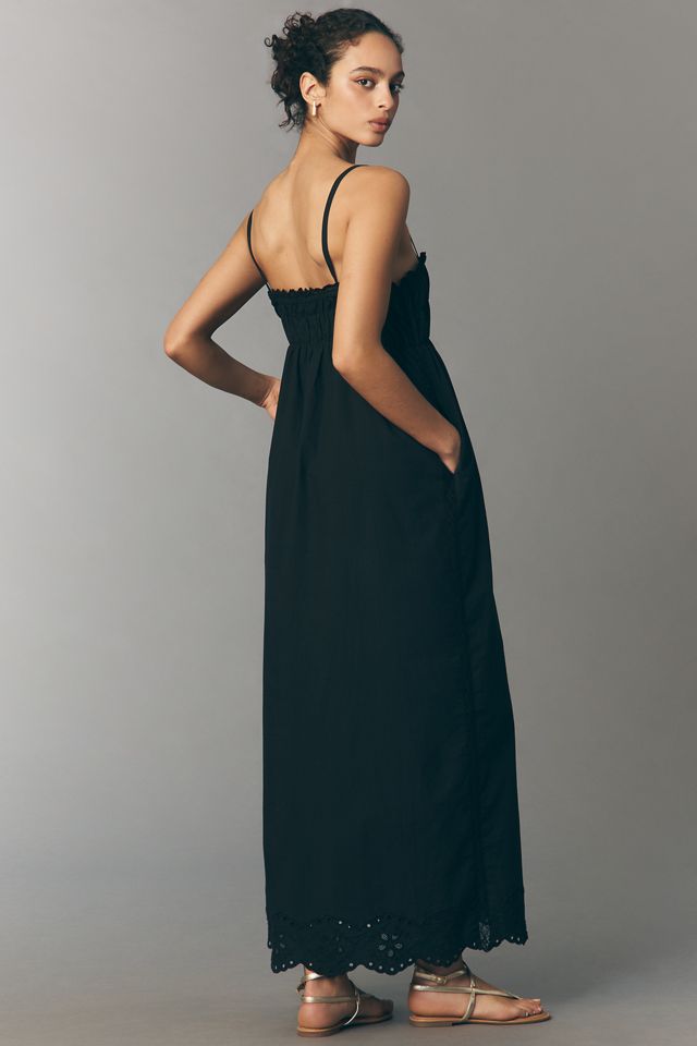 RMN Leilani Cotton Square-Neck Midi Dress #1