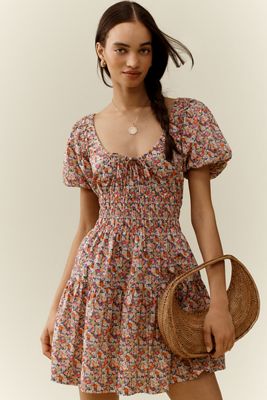 Robe Mini Smockée Love The Label x Liberty London