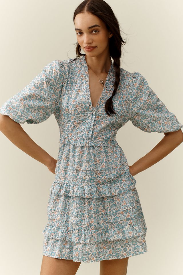 Love The Label x Liberty London Tiered Mini Dress