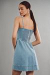 knee length dresses for ladies Motel Panolia Bow Front Pleat Mini Dress in Black and White main image 0