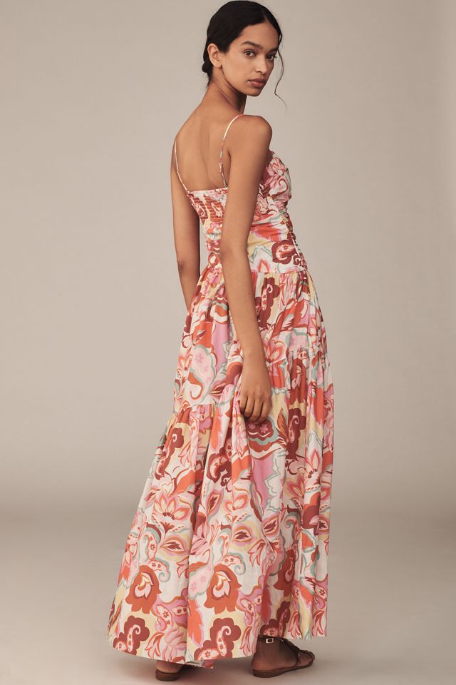 Love The Label Printed Cotton A-Line Maxi Dress