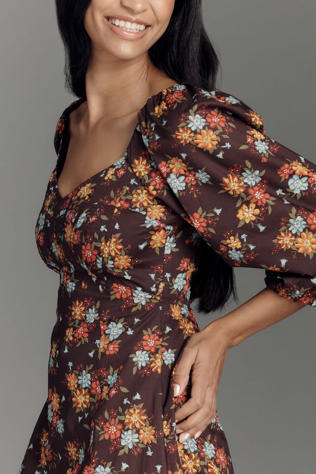 Love The Label Carlotta Puff-Sleeve Midi Dress #1