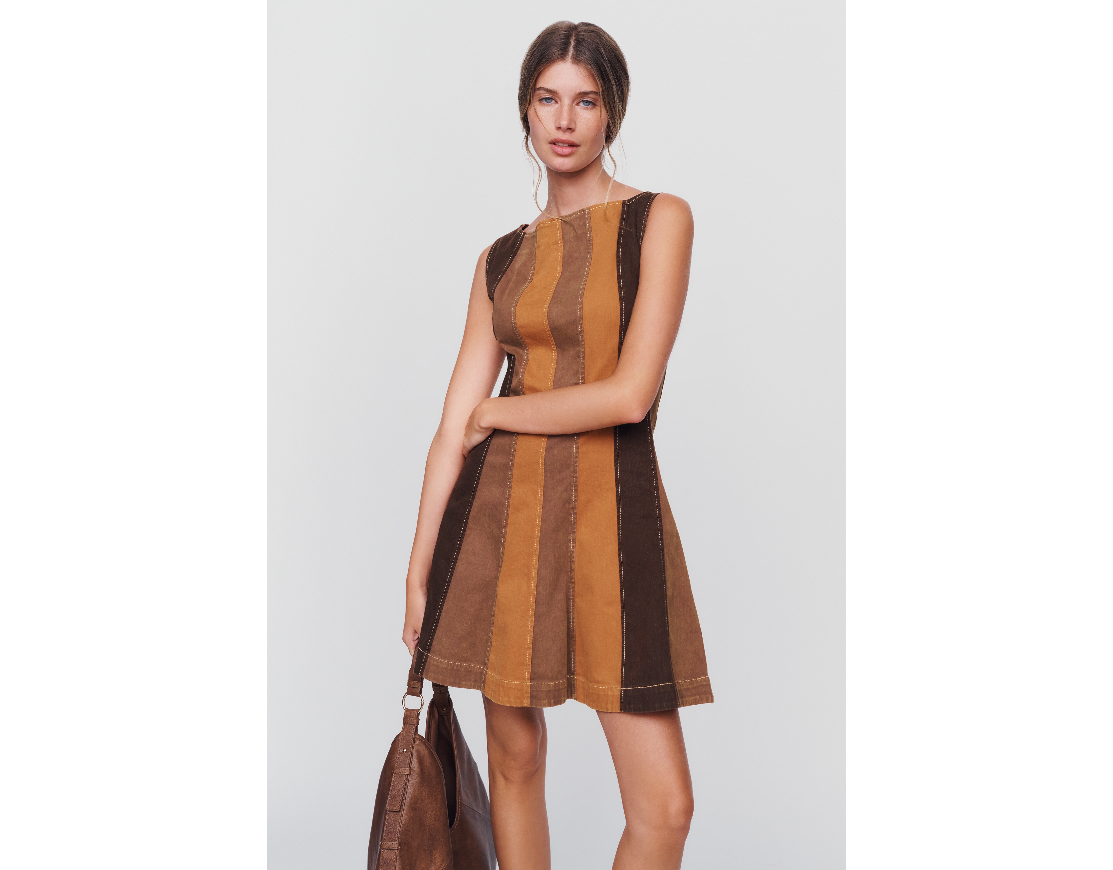 Love The Label Brinnie 100% Cotton Denim Mini Dress