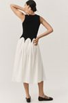 Siempre Michelle Sleeveless Colorblock Midi Dress