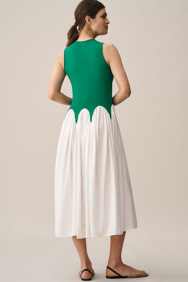 Siempre Michelle Sleeveless Colorblock Midi Dress #2