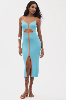 Knit Contrast Midi Dress en taille: XS chez Anthropologie - Siempre - Modalova