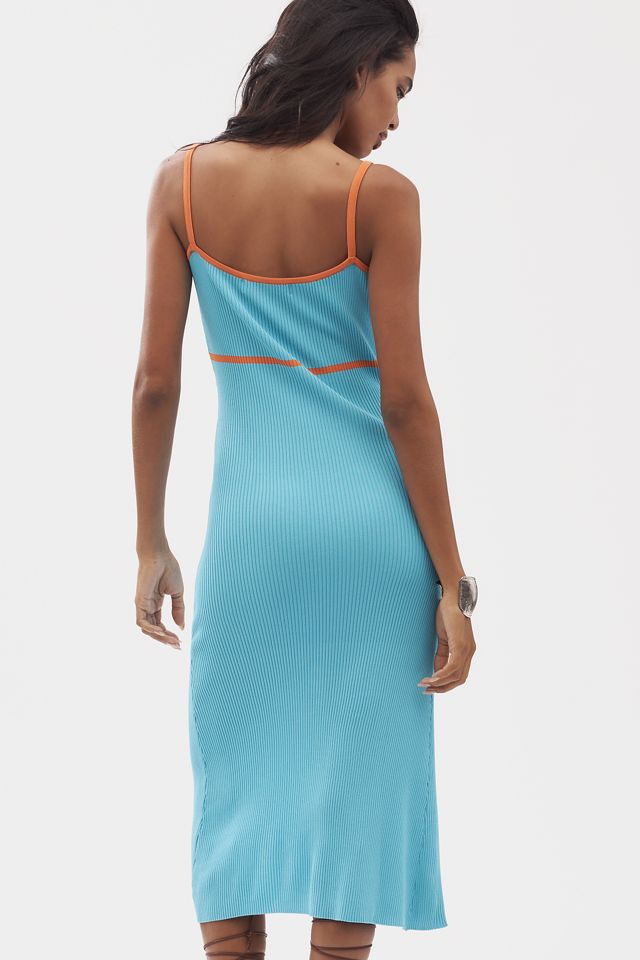 Siempre Knit Contrast Midi Dress