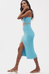 Siempre Knit Contrast Midi Dress