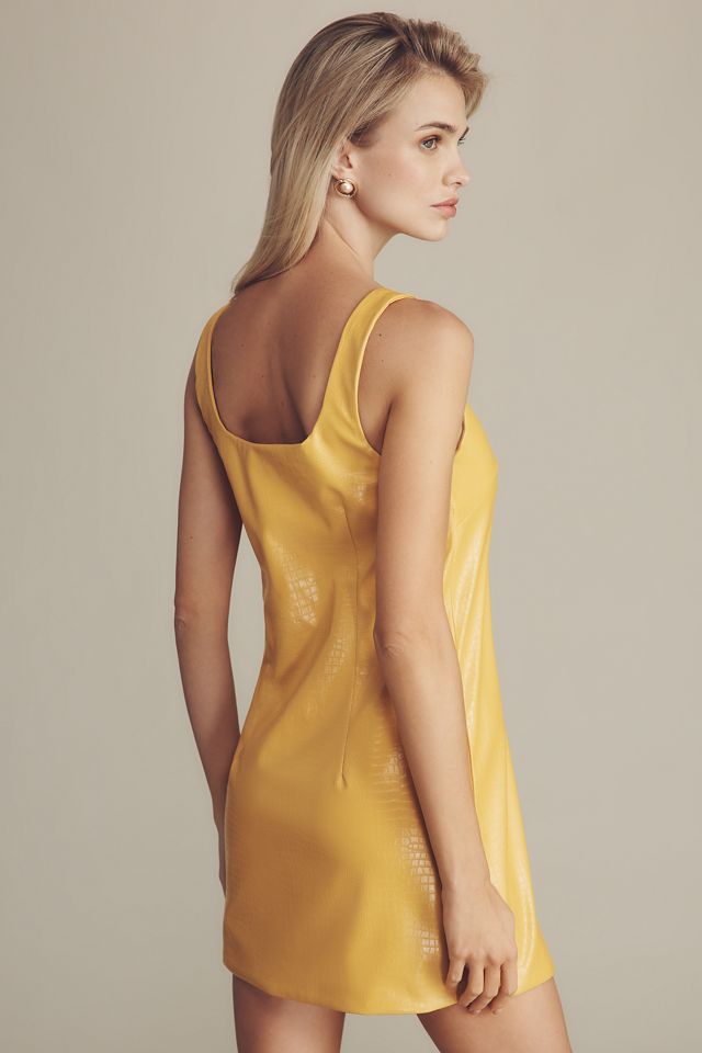 Siempre x Anthropologie Faux-Leather Mini Dress #3
