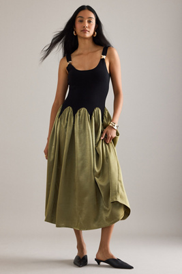 glamorous knitted dress Glamorous Forever Beige Long Sleeve Knitted Midi Dress main image 1