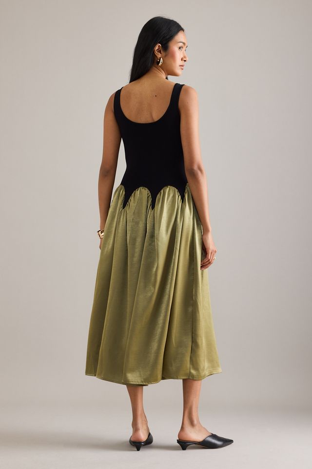 Robe mi-longue color block Siempre Hardware #4