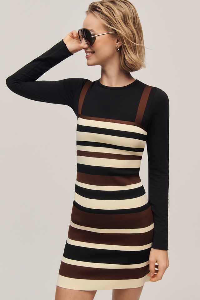 Siempre x Anthropologie Square-Neck Bodycon Dress | Anthropologie