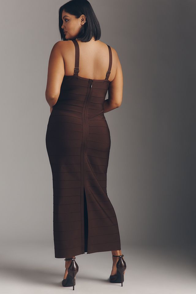 Siempre x Anthropologie Sweetheart Bandage Maxi Dress #5